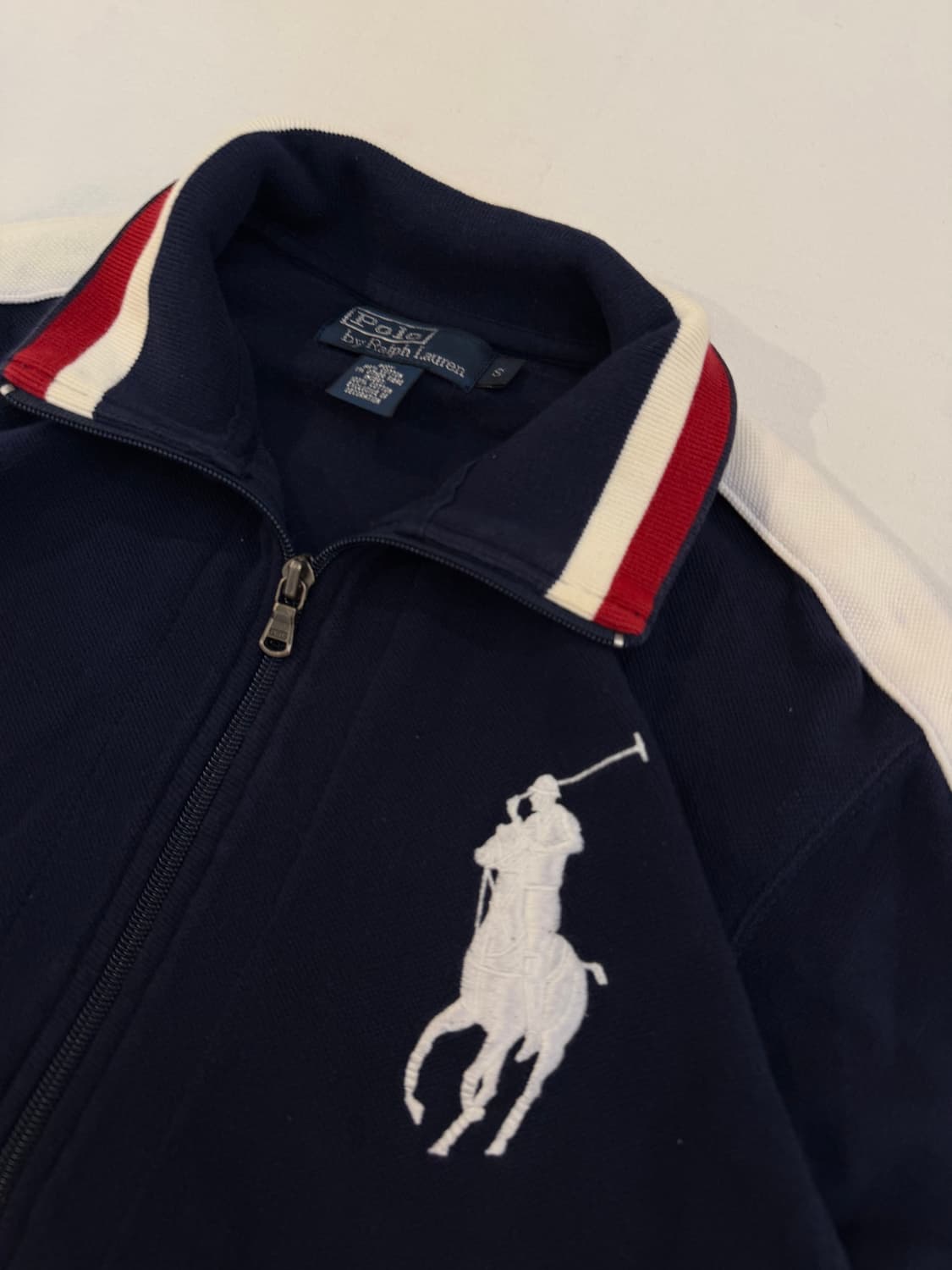 폴로 랄프로렌 빅포니 딱붙핏 져지 네이비 상품이미지2