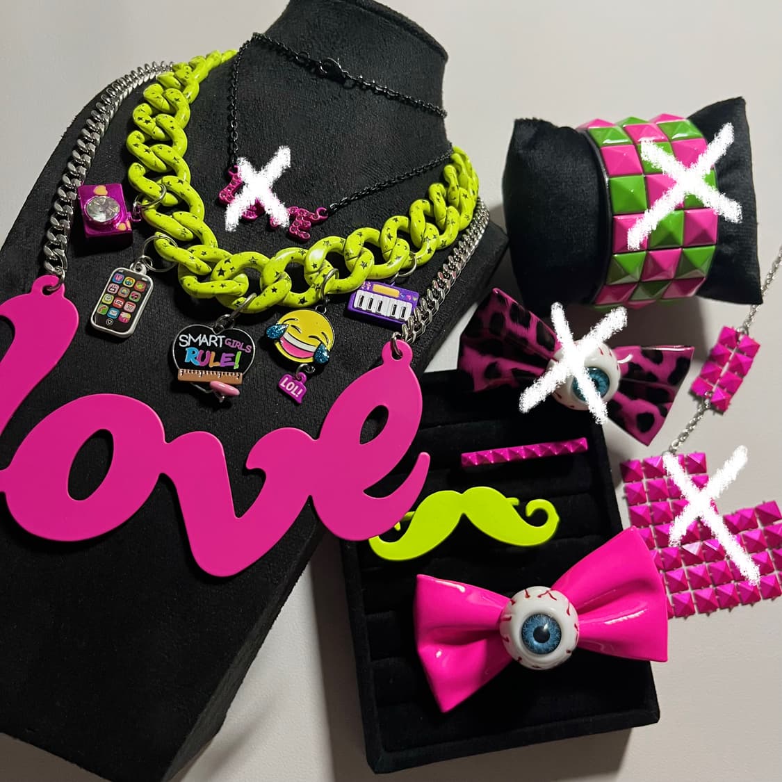 빈티지 악세서리 목걸이 팔찌 반지 EMO 씬키드 펑크 상품이미지1