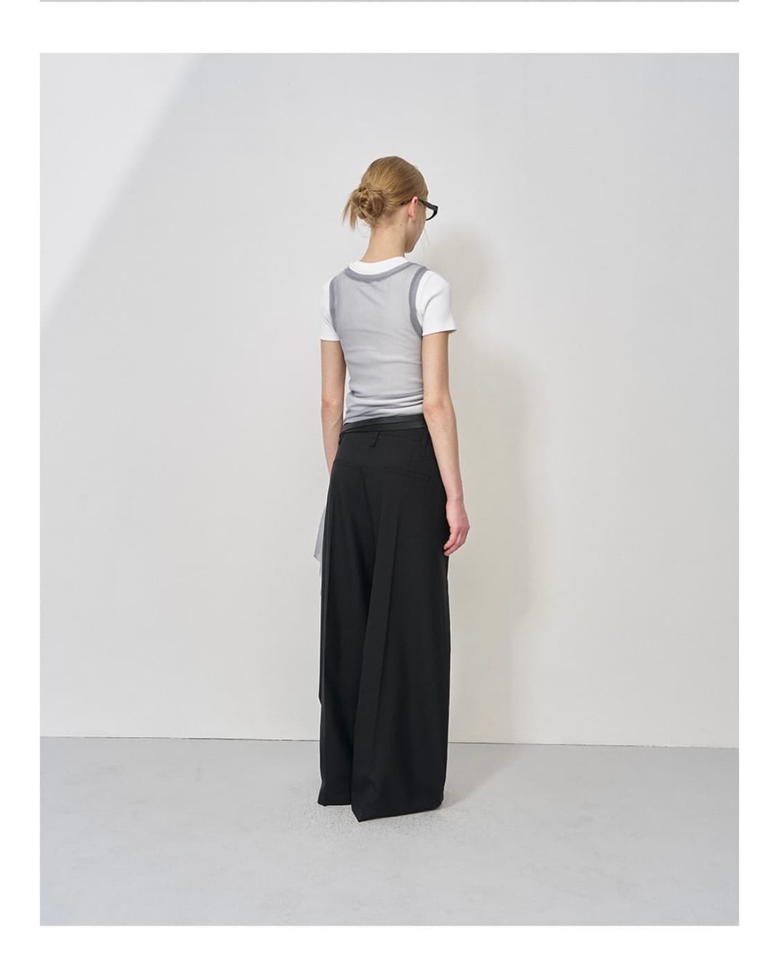 (새상품) LCDC MESH FRILL SLEEVELESS TOP 상품이미지3