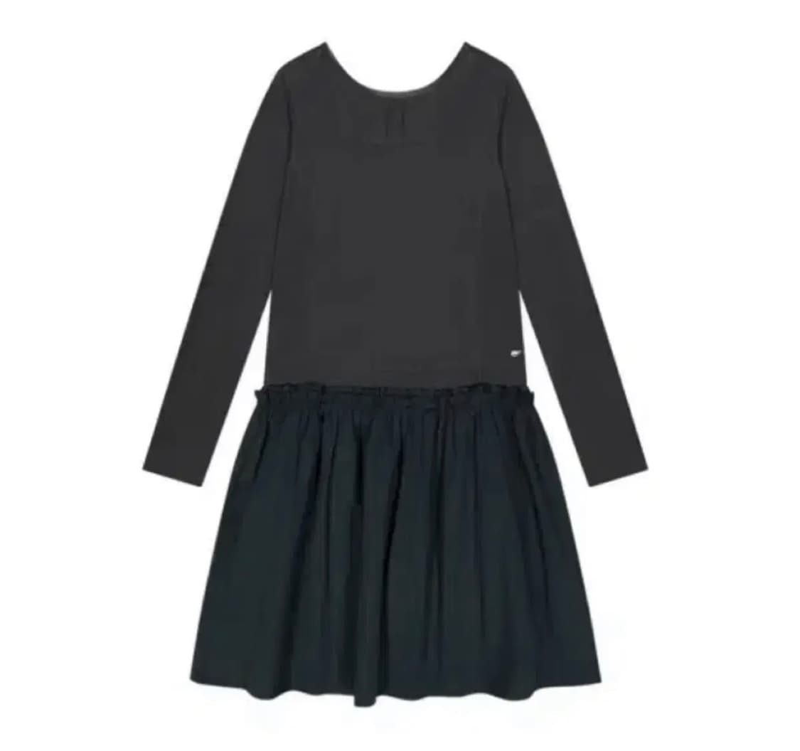 코이세이오 투웨이 셔링 원피스 블루 챠콜 상품이미지1