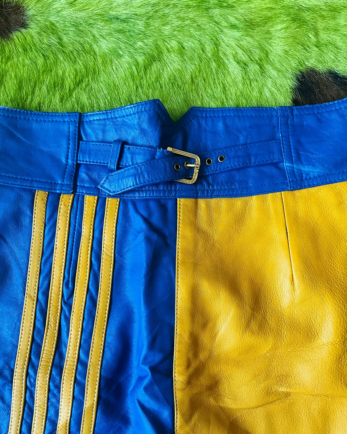 1990a Indian Real Leather Biker Shorts 상품이미지10