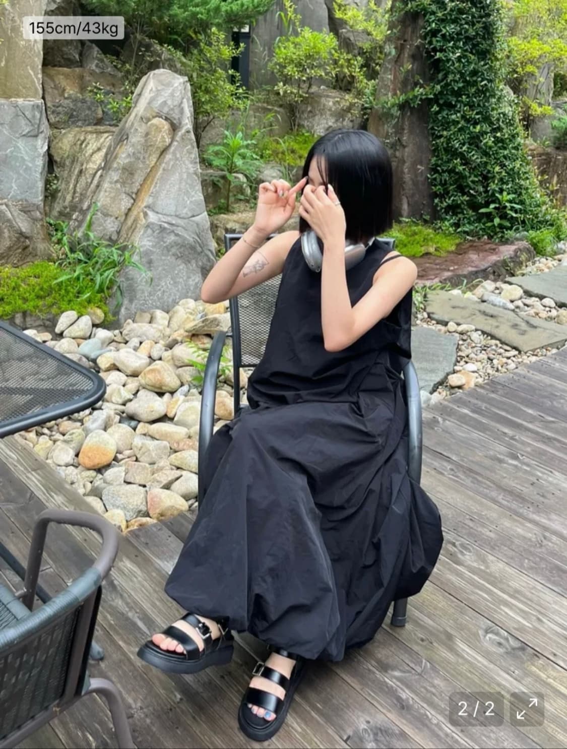 마크모크 Karen 블랙 스트랩 샌들 225사이즈(거의새것) 상품이미지3