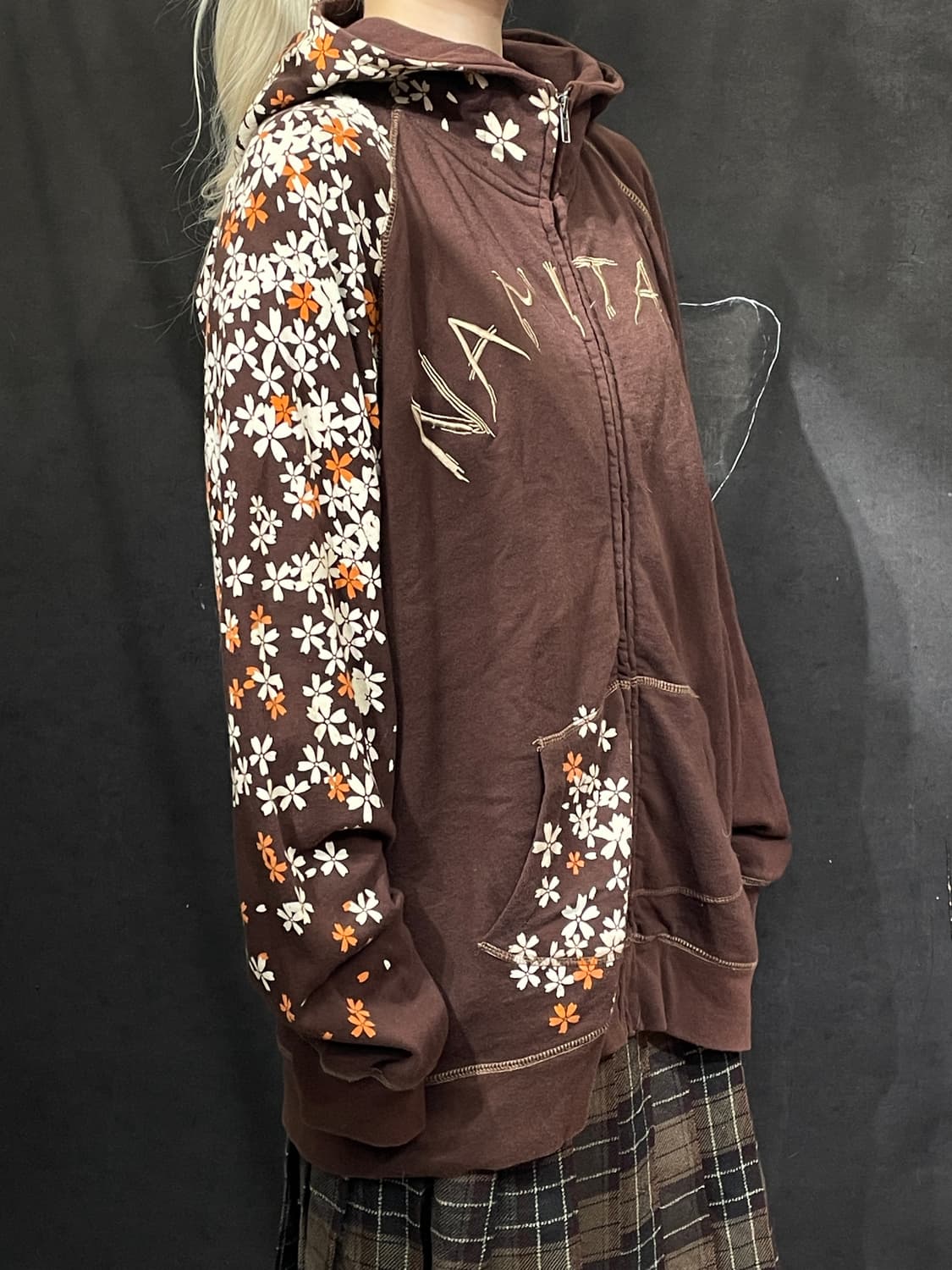 대대장 일본빈티지 오리엔탈 프린팅 스카잔 후드집업 L 상품이미지3