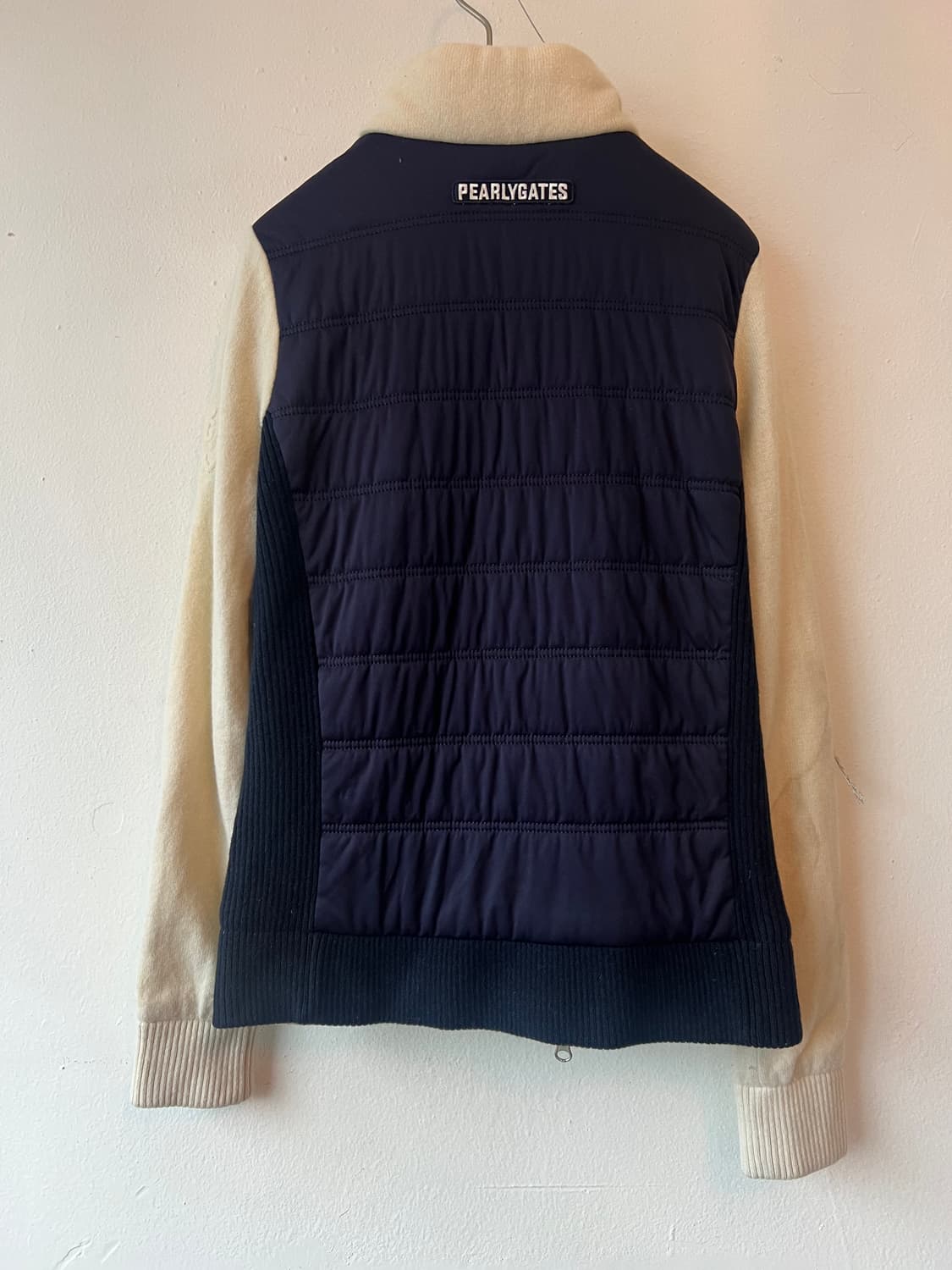 파리게이츠 여성 아이보리 울방풍집업점퍼 패딩니트점퍼 상품이미지3