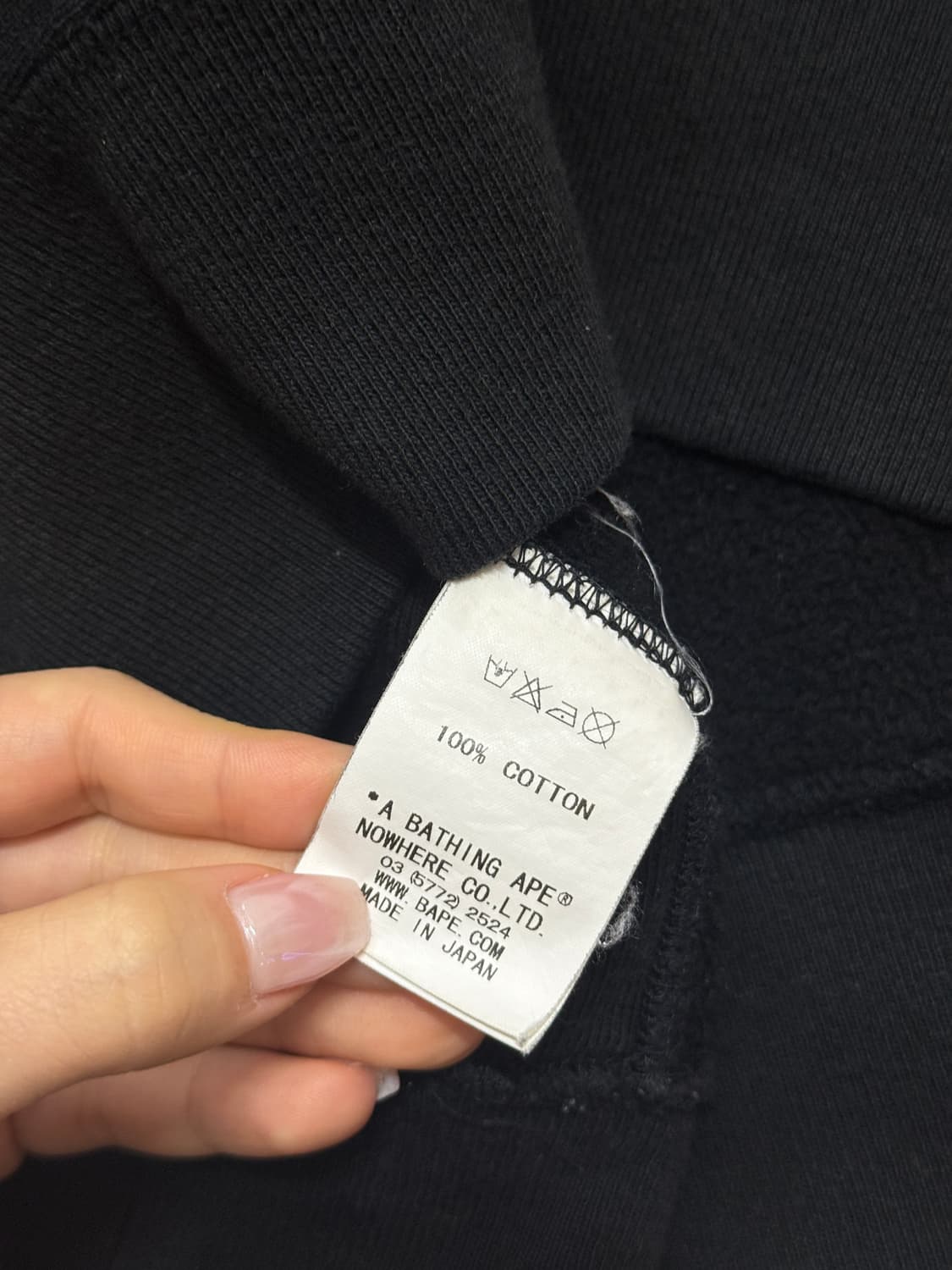 베이프 후드티 블랙 M 상품이미지8