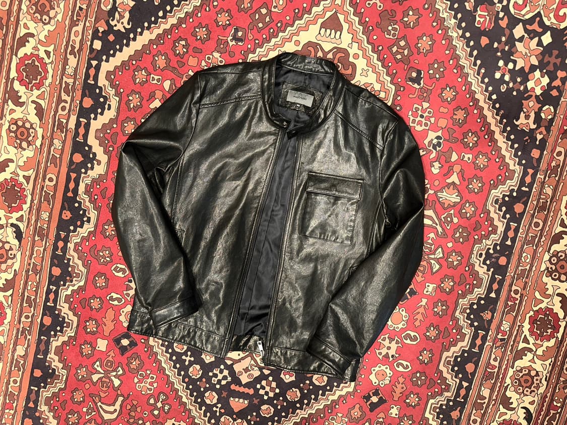 ( L ) 바이커자켓 바이커가죽 라이더자켓 가죽자켓 봄버자켓 양가죽자켓 상품이미지1