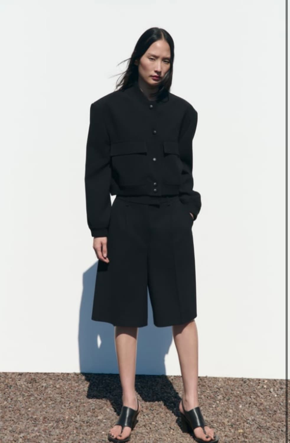 (새상품) 자라 포켓 맥시 봄버자켓 상품이미지3