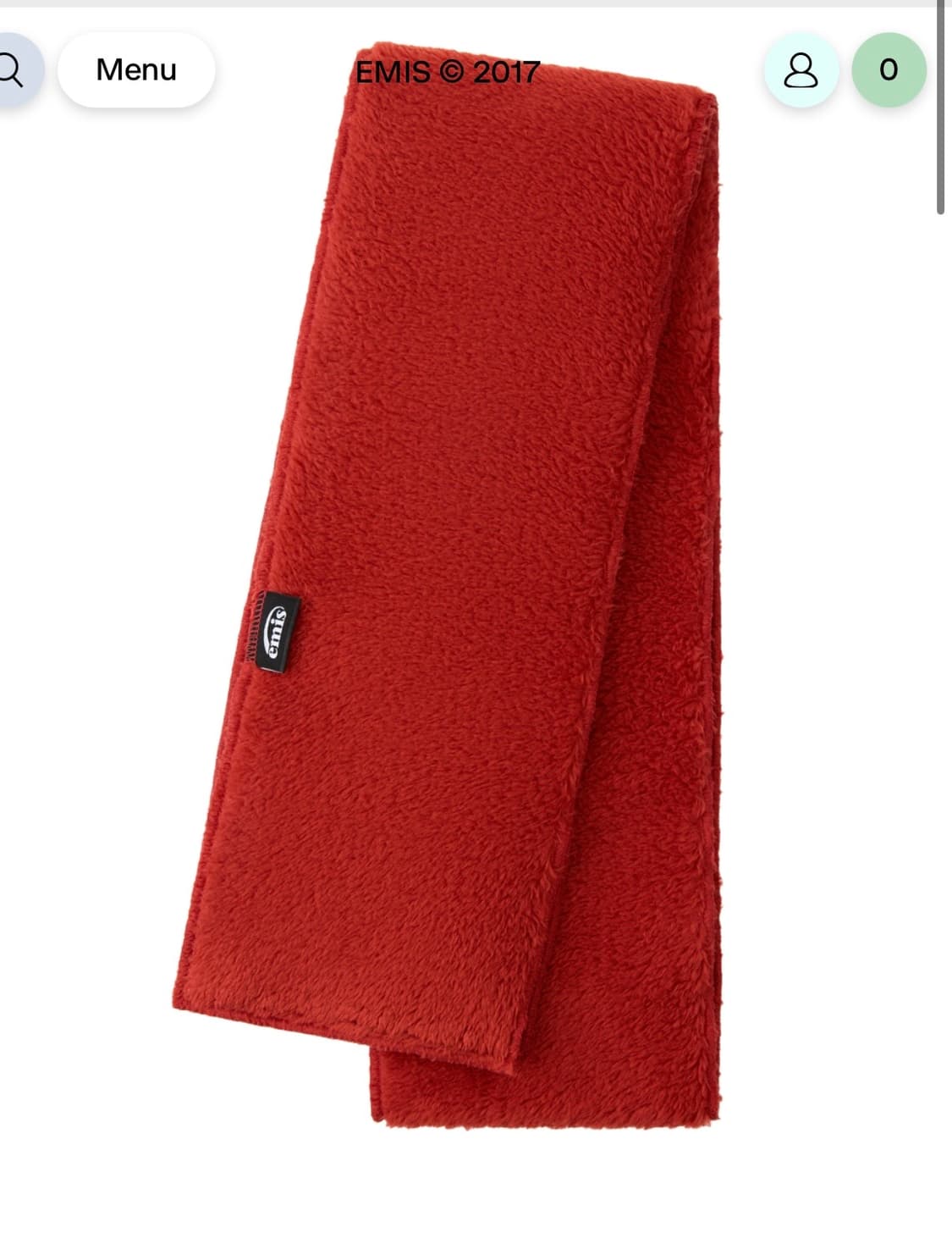 새제품 [EMIS] FUR MUFFLER-RED 상품이미지2