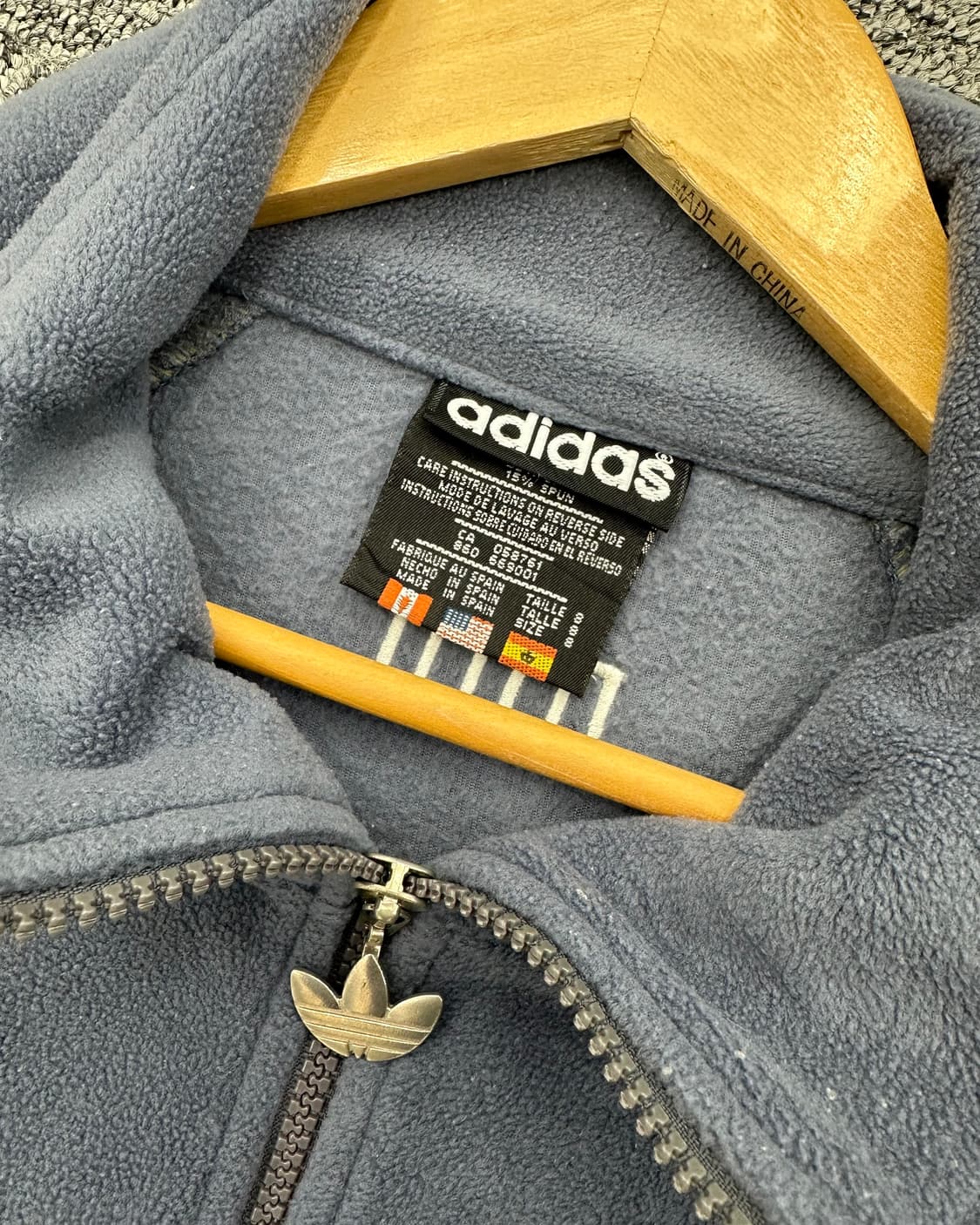 (L오버핏)80~90'S 아디다스 후리스 자켓-M1329 상품이미지5