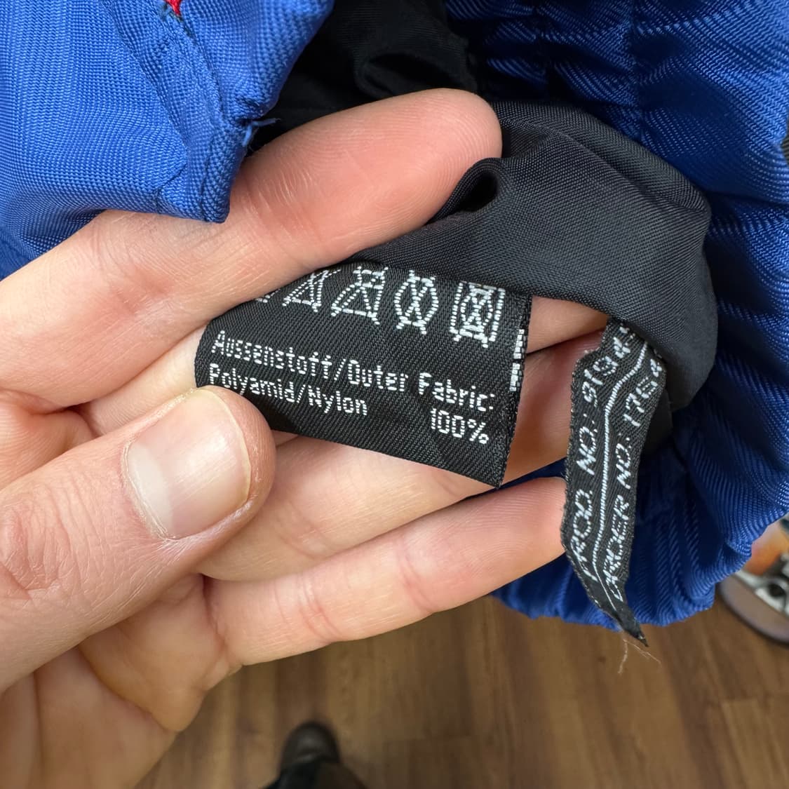 90s 스피글러 나일론 레이싱 자켓 전후면 로고 포인트 블루 블랙 상품이미지5