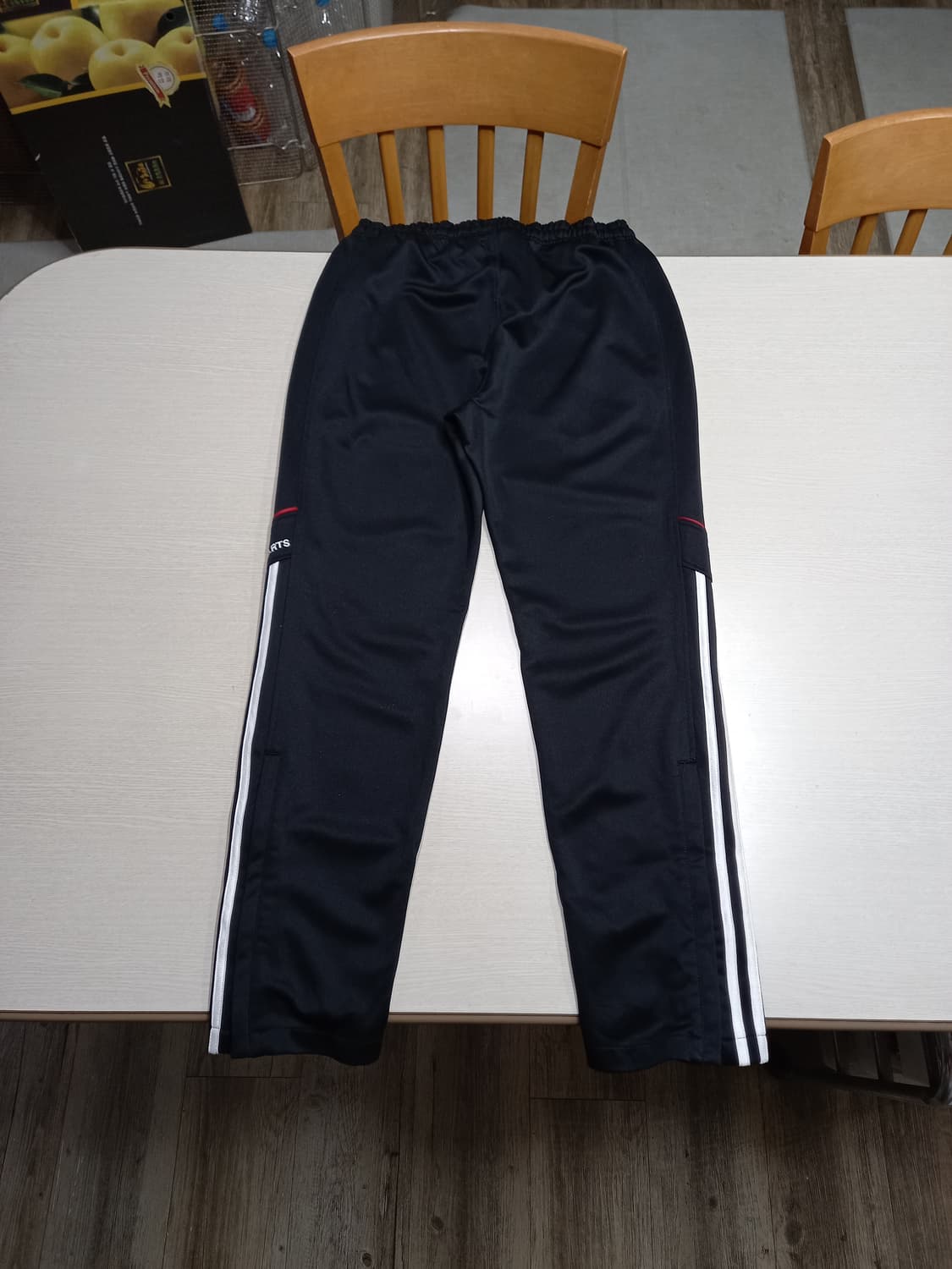 32 adidas 밴딩 스판 트레이닝하의 블랙 32-348 상품이미지2