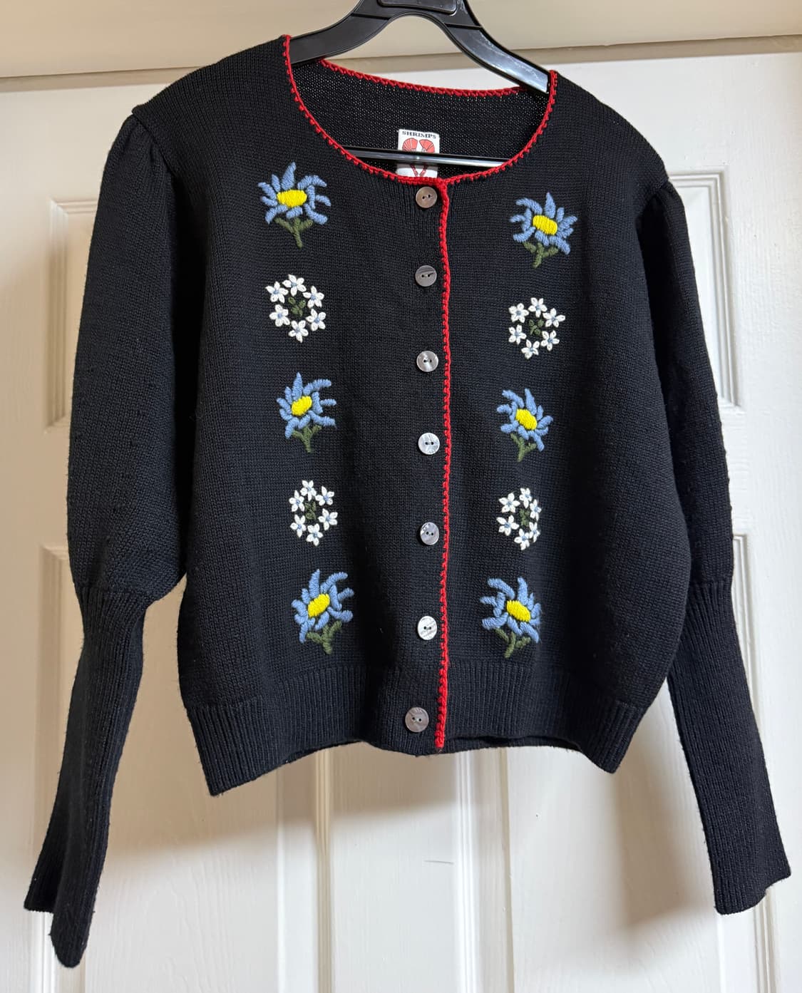 쉬림프 shrimps 꽃 자수 가디건  상품이미지2