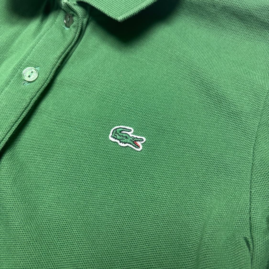 라코스테 피그먼트 그린 크록패치 하프버튼 트임 카라넥 PK 피케 반팔 상품이미지4