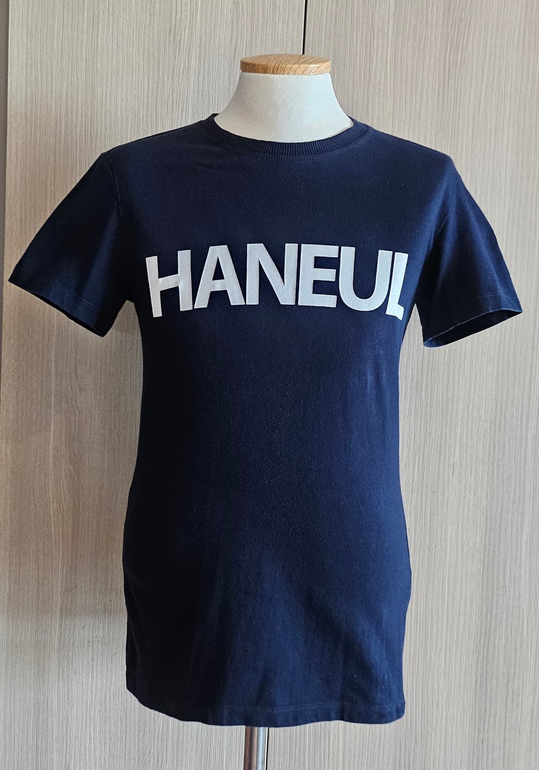 인천하늘고 로고 반팔티 M 인천하늘고 하복상의 면티 네이비 상품이미지1