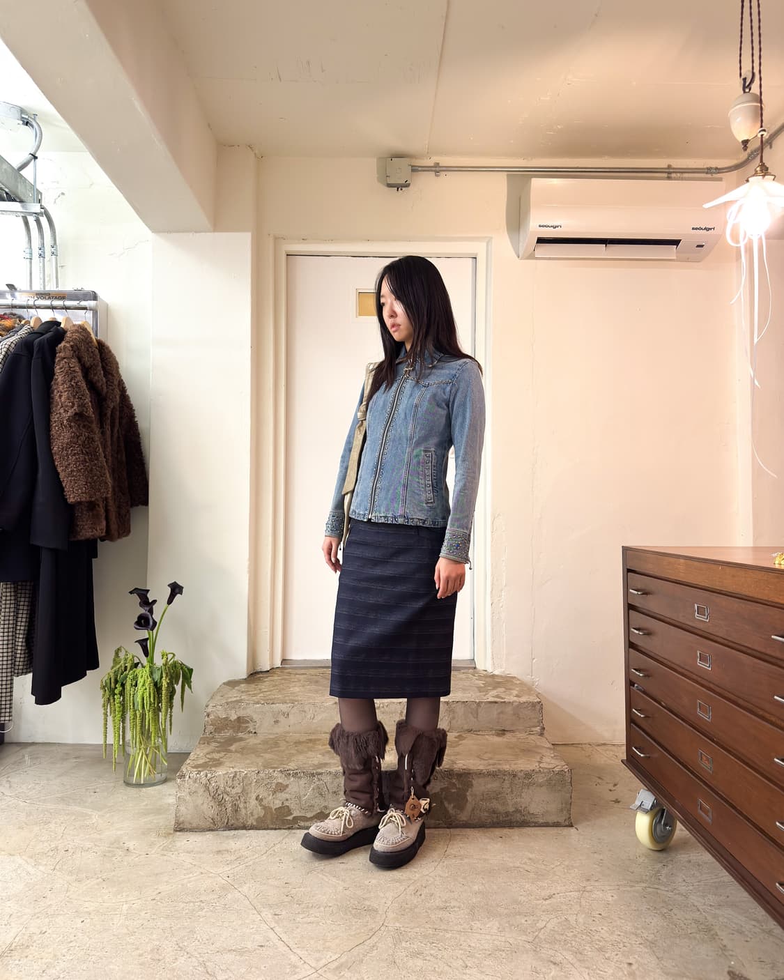 Hysteric Glamour Stud Denim Jacket/ Os 상품이미지1