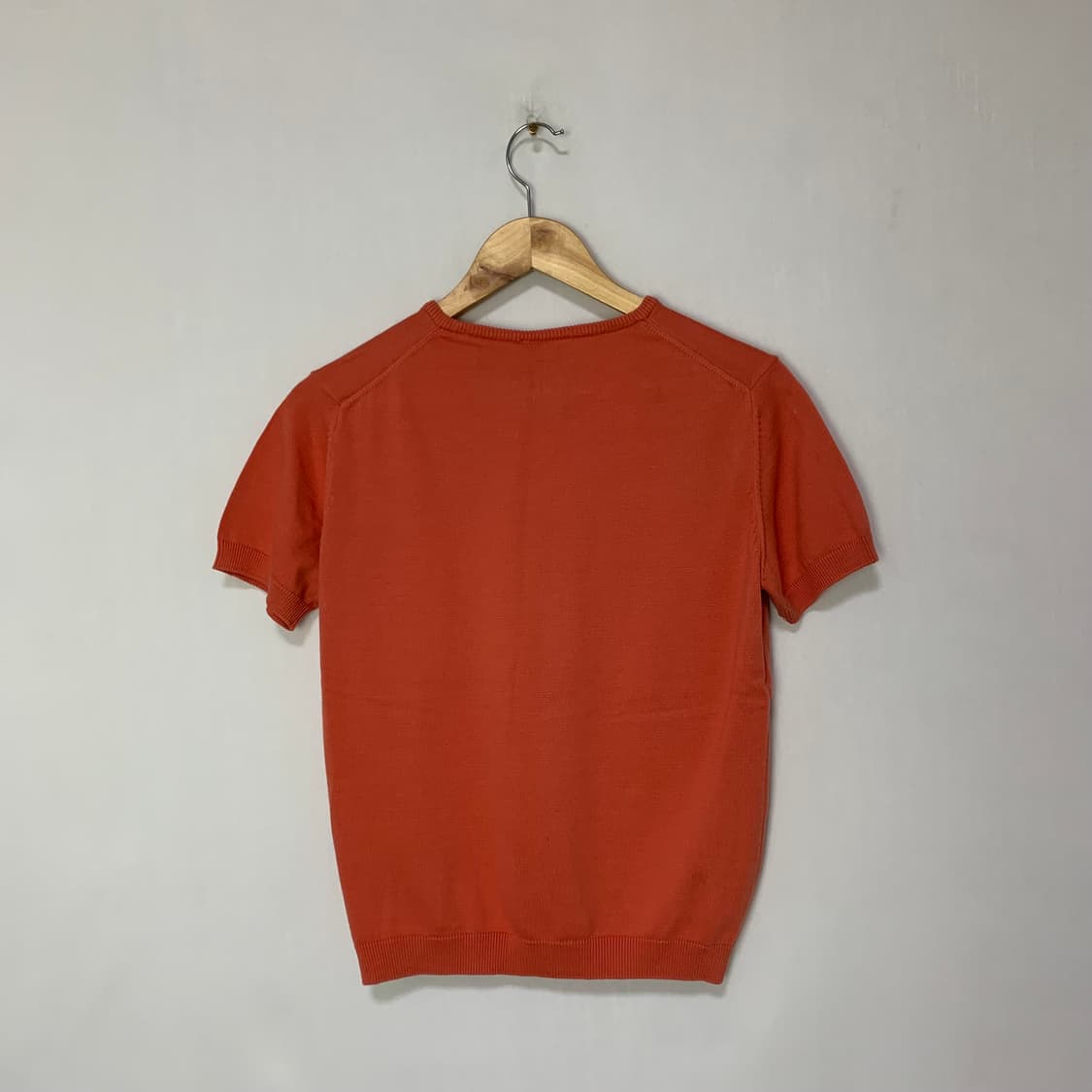 라코스테 빈티지 반팔 니트 코랄 100사이즈 여성 세미크롭 상품이미지6