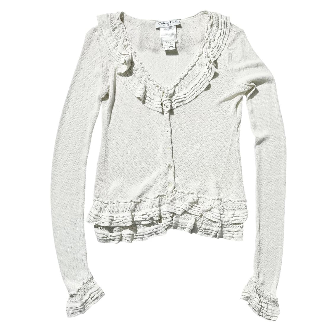 (매장판) 크리스챤 디올 부띠끄 프릴 니트 가디건 상품이미지1