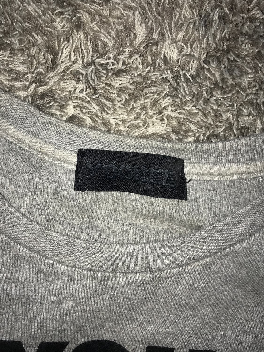 YOUHEE Lettering Long Sleeve Gray 상품이미지3