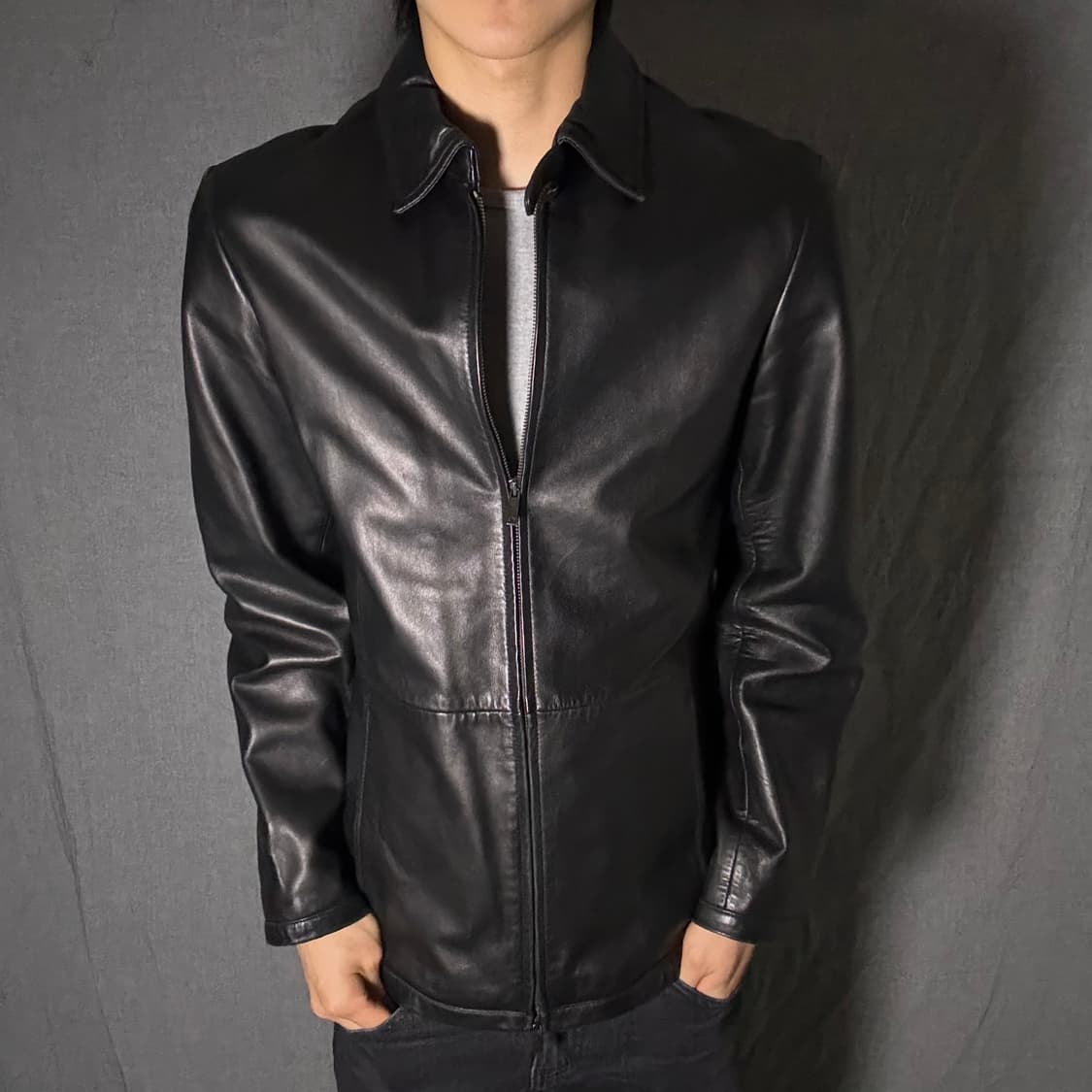 아르마니 익스체인지 가죽 자켓 상품이미지1