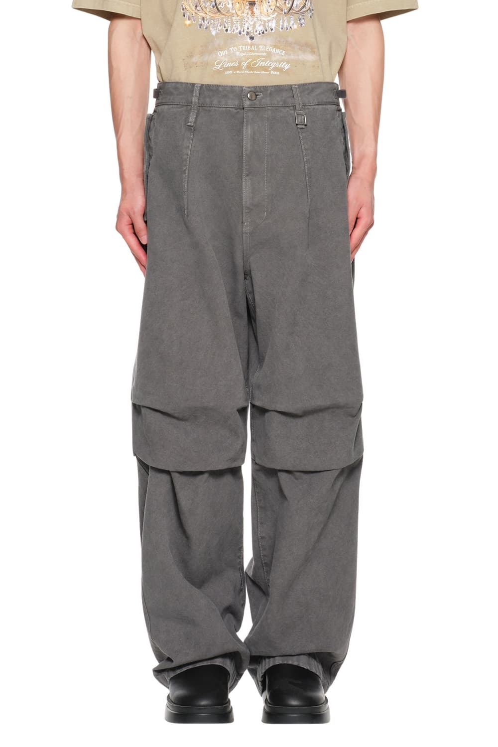 [46]우영미 3D 와이드 데님 팬츠 그레이 팝니다 상품이미지5