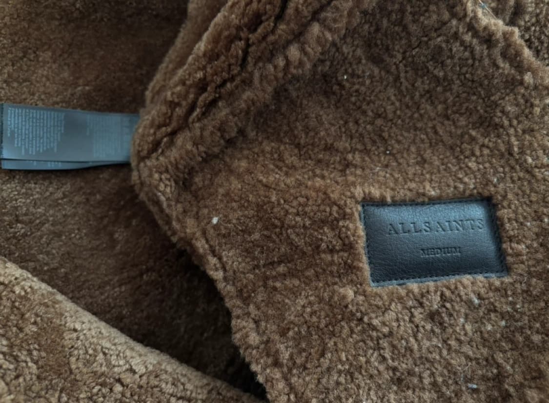 올세인츠 시어링 오버서이즈  무스탕 자켓 M 상품이미지5