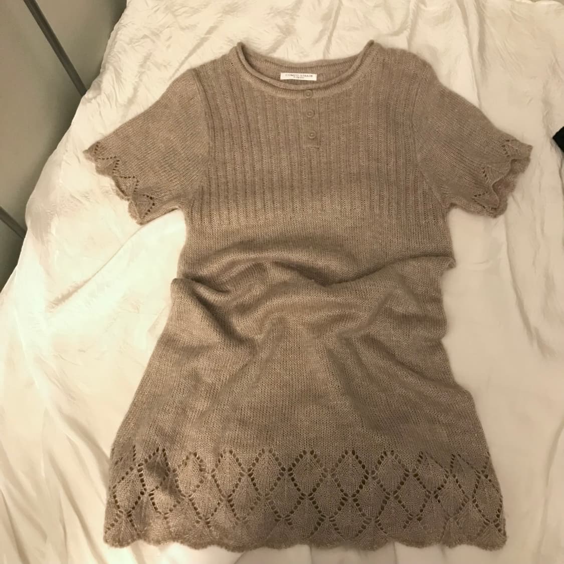 JPN Vintage 모리걸 갸루 사와코 하구미 니트 원피스 상품이미지3