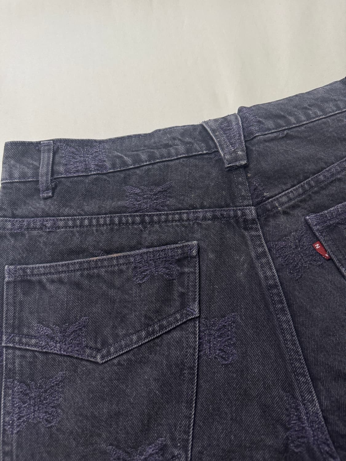 니들스 빠삐용 흑청 데님 상품이미지5