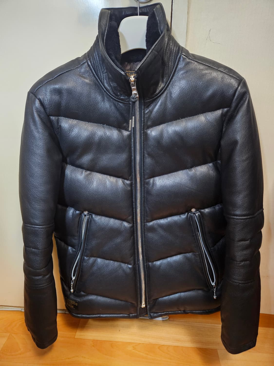 95 M) 디아프바인 사슴가죽 디어스킨 덕다운 패딩 상품이미지3