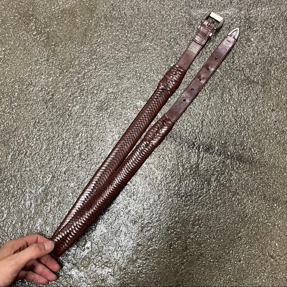 빈티지 웨스턴 레더 벨트 상품이미지5