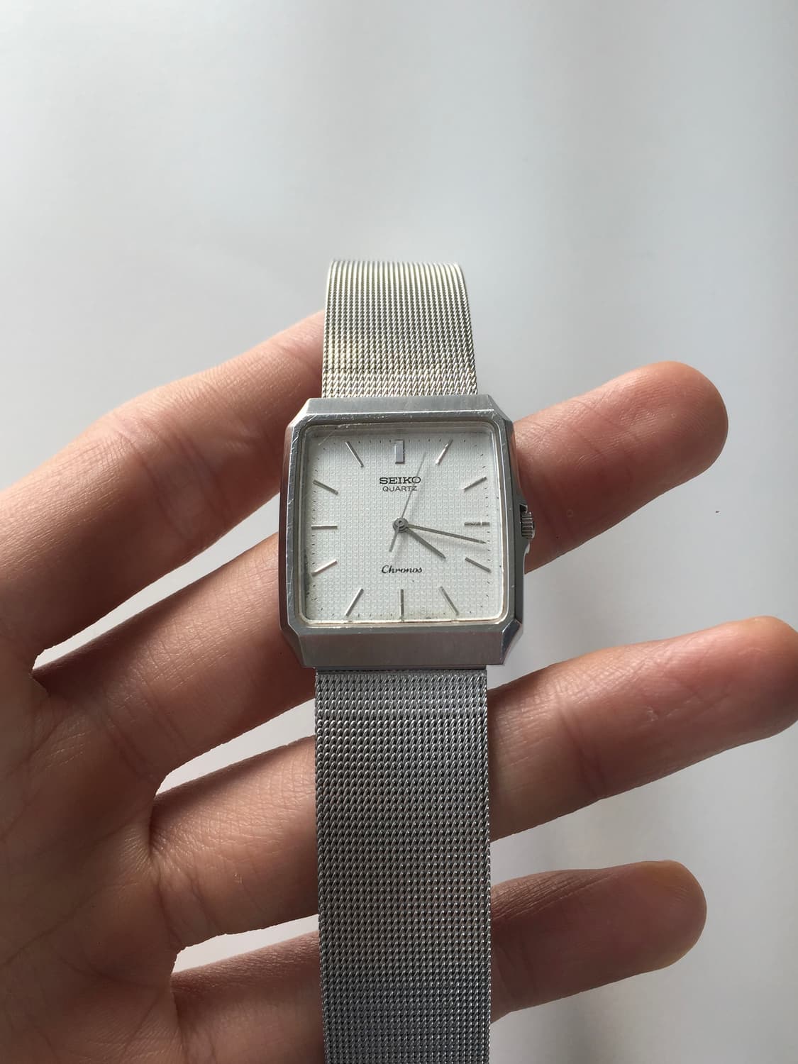 80s seiko chronos slim square quartz 상품이미지6