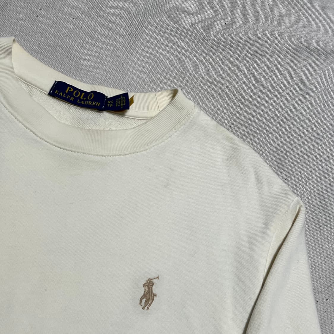 XS 폴로랄프로렌 아이보리 포니 화이트 맨투맨 상품이미지6