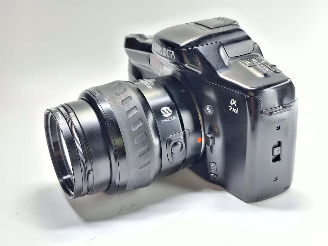 빈티지 필름카메라 풀세트/미놀타 a7xi 28-80 가방 렌즈캡 스트랩 상품이미지3