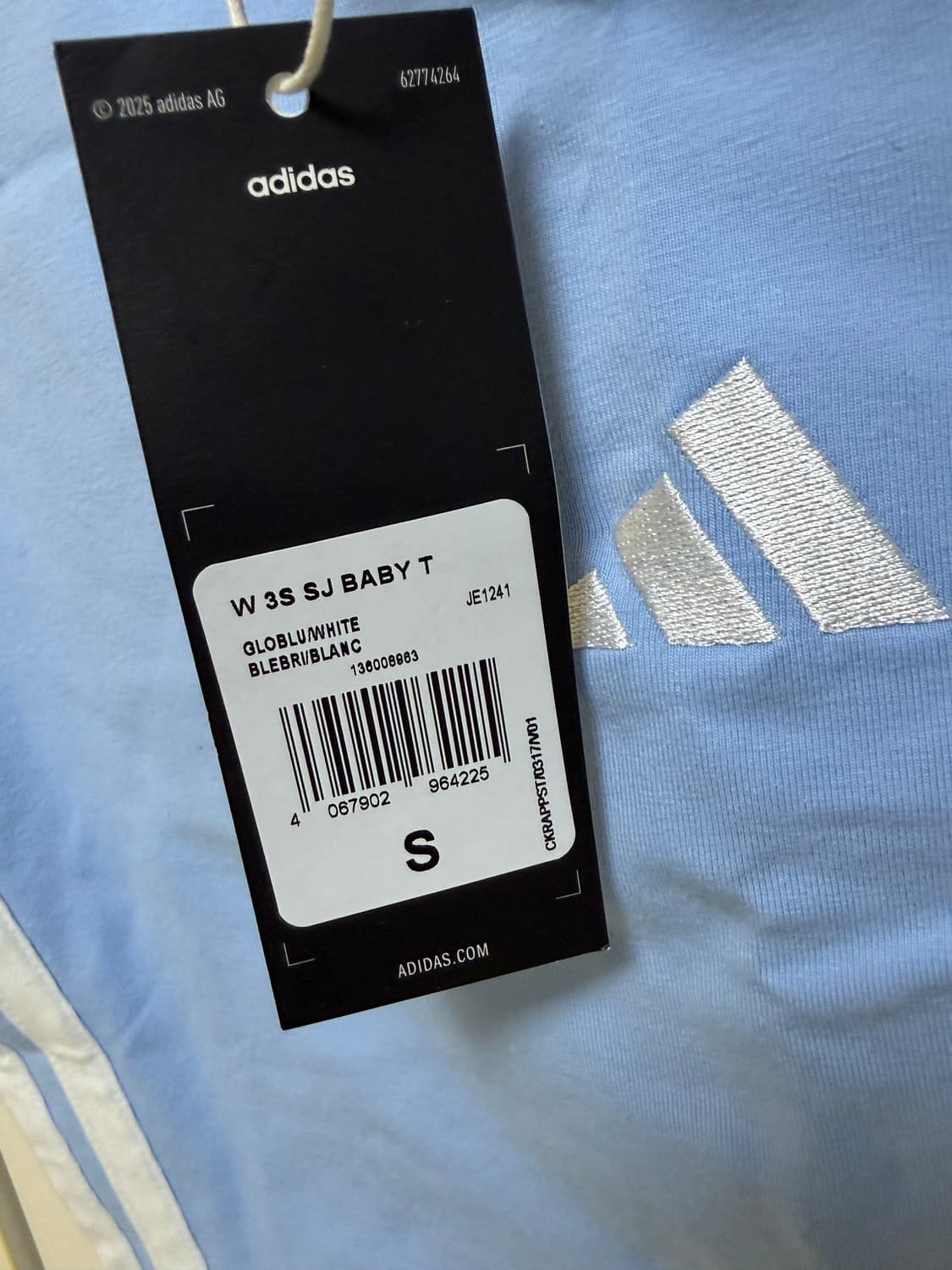 아디다스 반팔 s 스카이블루 새상품 상품이미지5