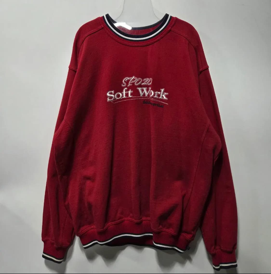 (XL) 디스이즈네버댓 레드 크루넥 상품이미지1