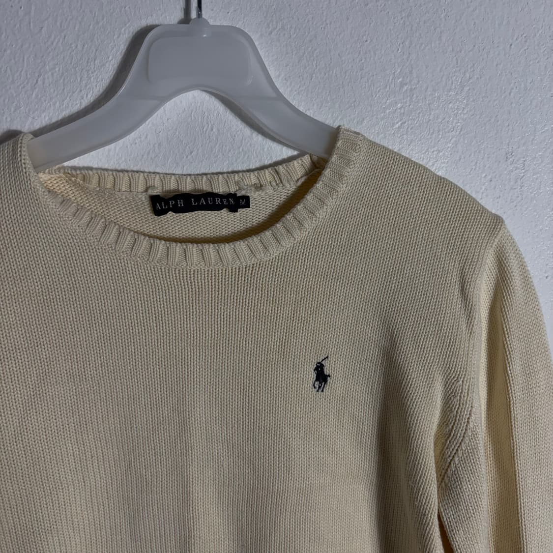폴로 랄프로렌 아이보리색 니트(M) 상품이미지3