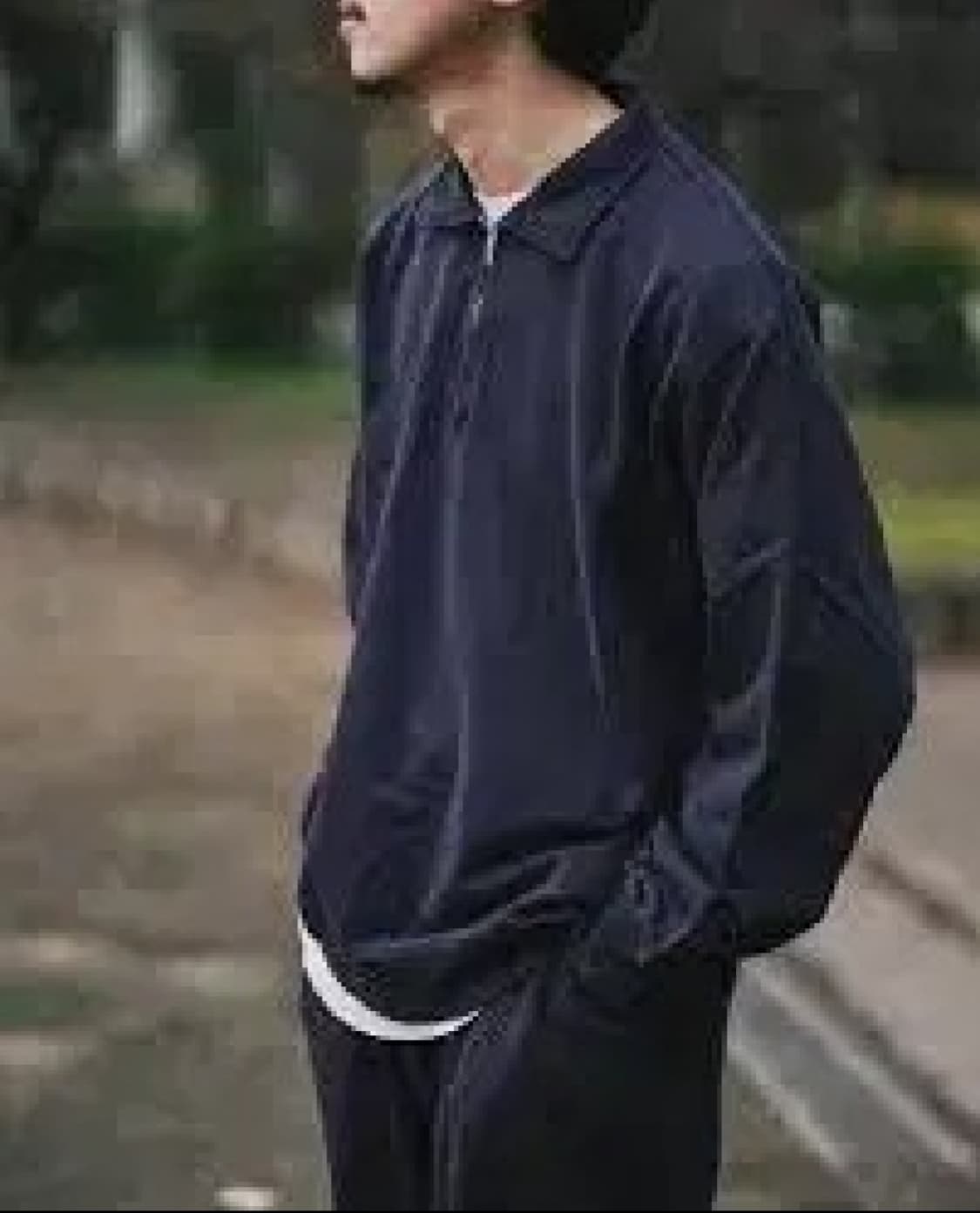 코모리 COMOLI 23SS 코튼 실크 저지 하프 집업 3 상품이미지5