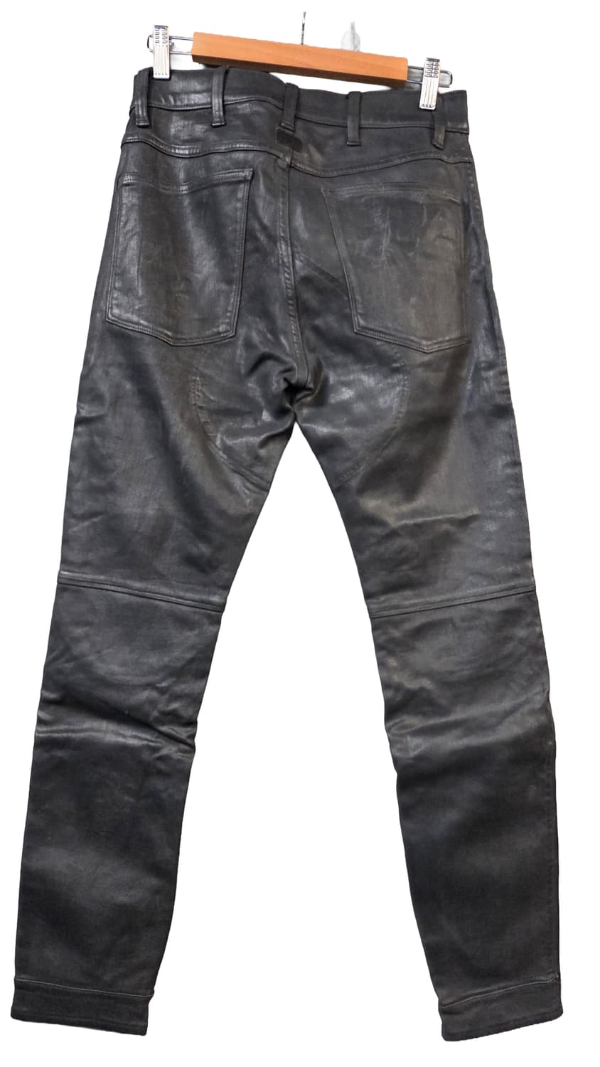 G-STAR블랙 코팅 바이커 스타일 바지(W28/L30)디피용 상품이미지2