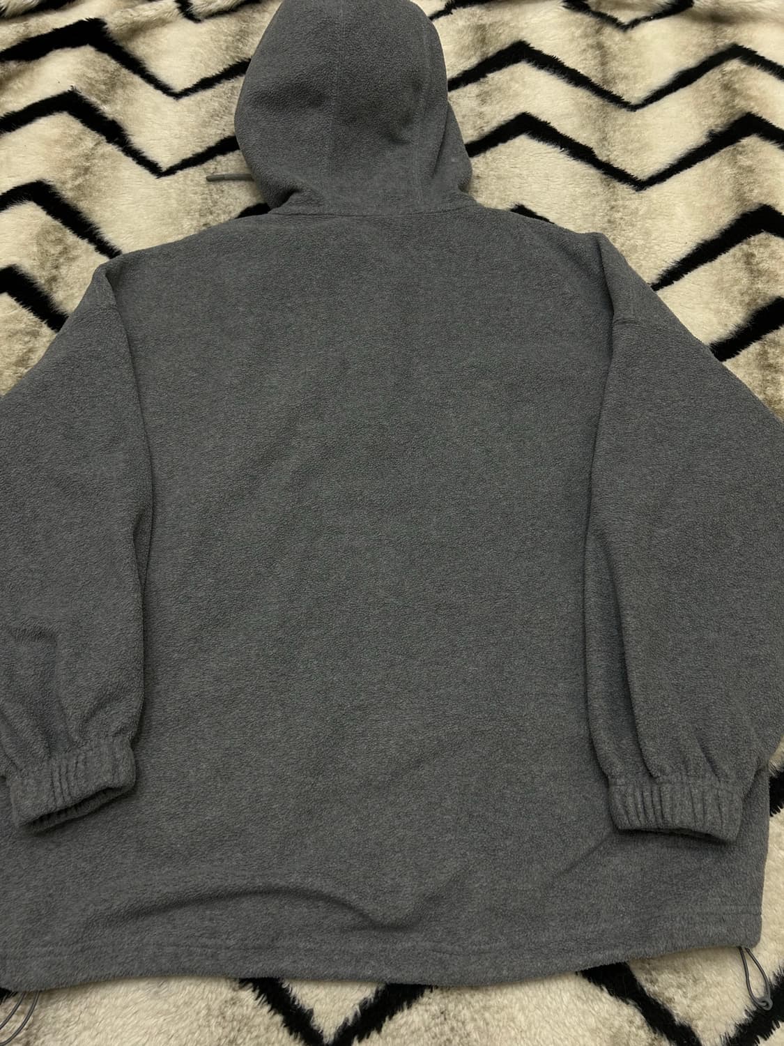 [Free]젝시믹스 오버핏 플리스 반집업 후드/그레이 상품이미지5