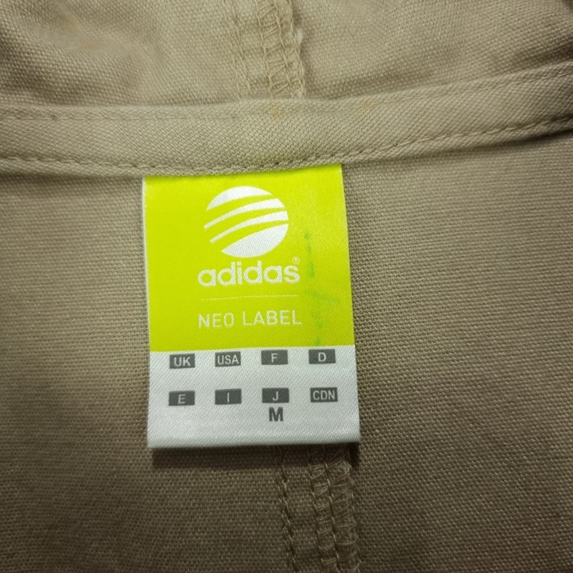 [아디다스] 코튼 후드 자켓 샌드 카키 M19504 상품이미지7