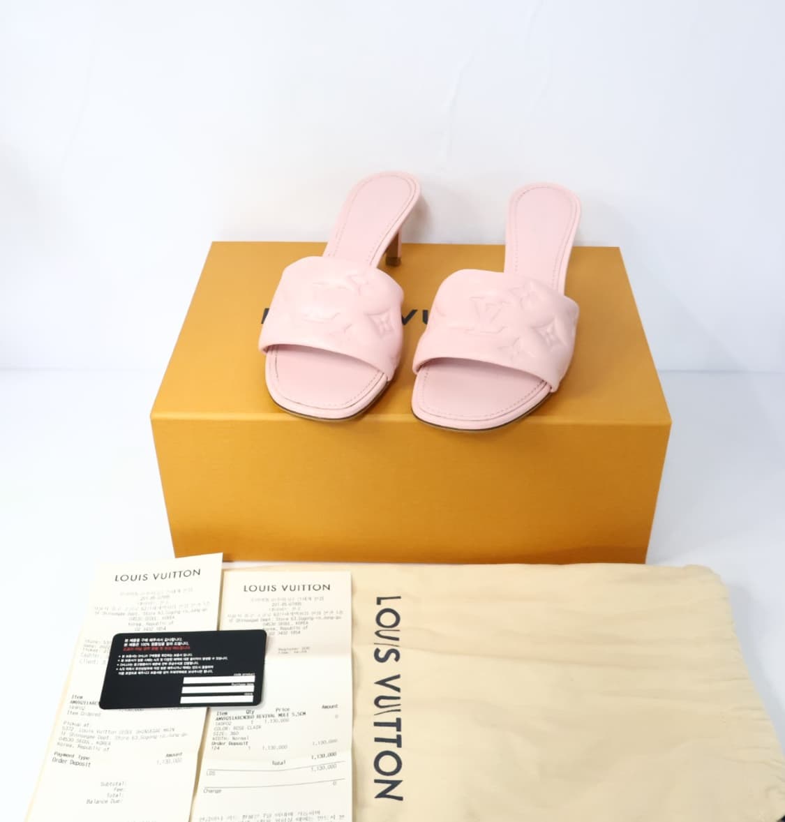 루이비통 리바이벌 모노그램 힐 뮬 슬리퍼 36/230 상품이미지8