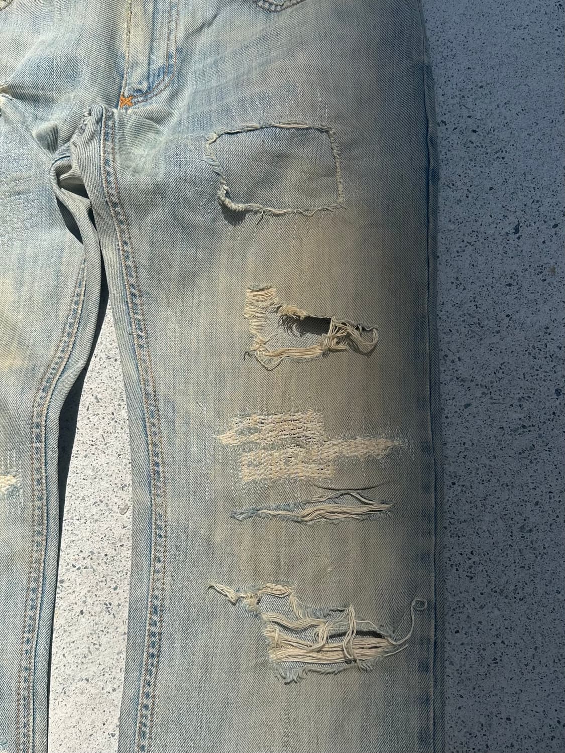 00’s Dolce & Gabbana distressed denim 상품이미지4