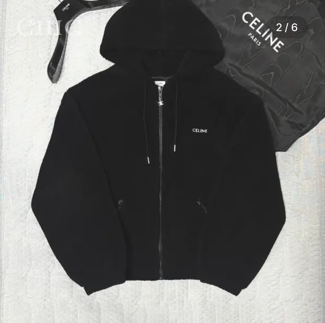 [셀린느 자켓 인 플리스 로고 후드 집업] 상품이미지2