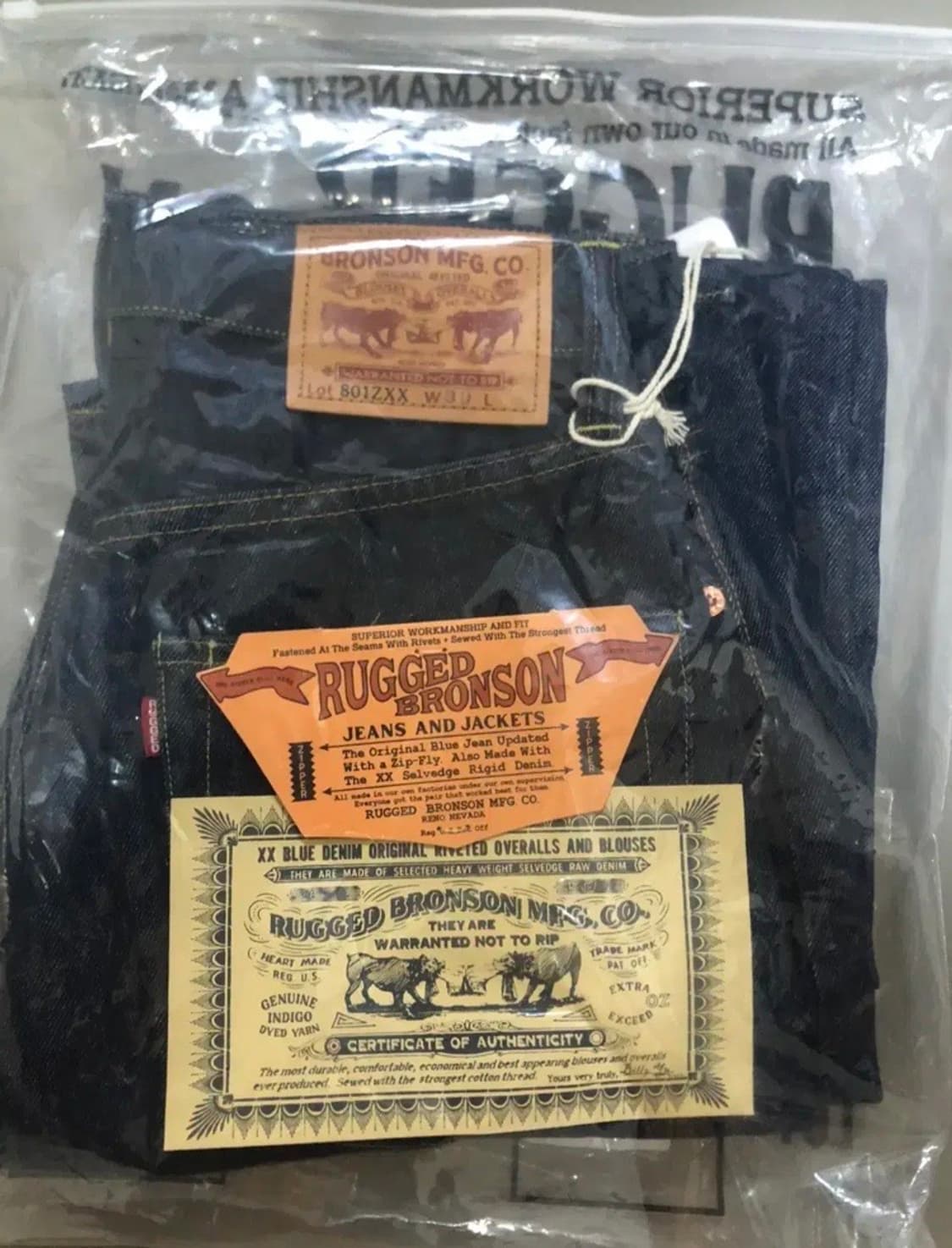 브론슨 1954 LOT 801ZXX 셀비지 데님 팬츠 상품이미지5