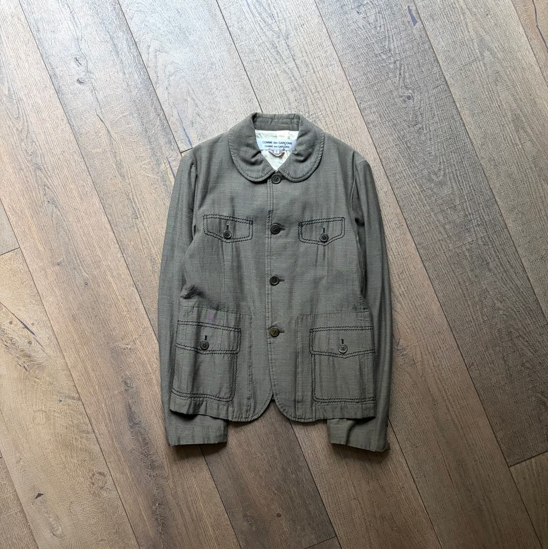 Pocket Stitch Round collar Jacket 상품이미지2