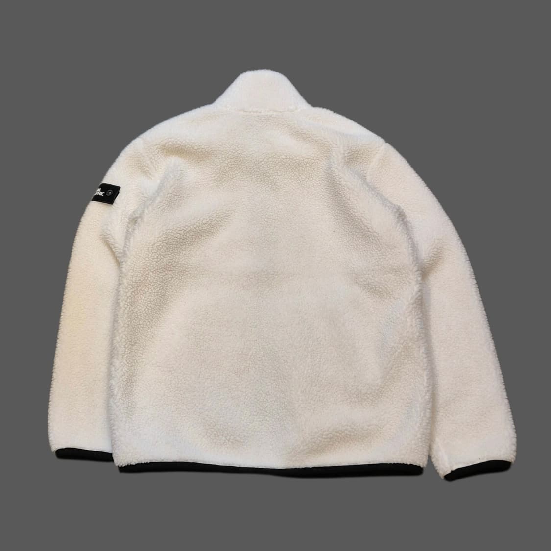 L(착샷잇음) 내셔널지오그래픽 화이트 후리스집업  상품이미지2