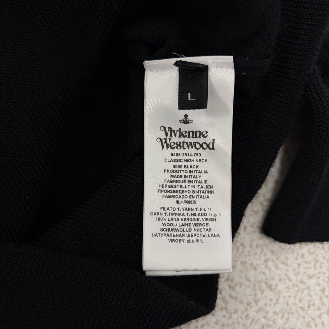 비비안웨스트우드 남성 클래식 하이넥 울 니트 상품이미지4