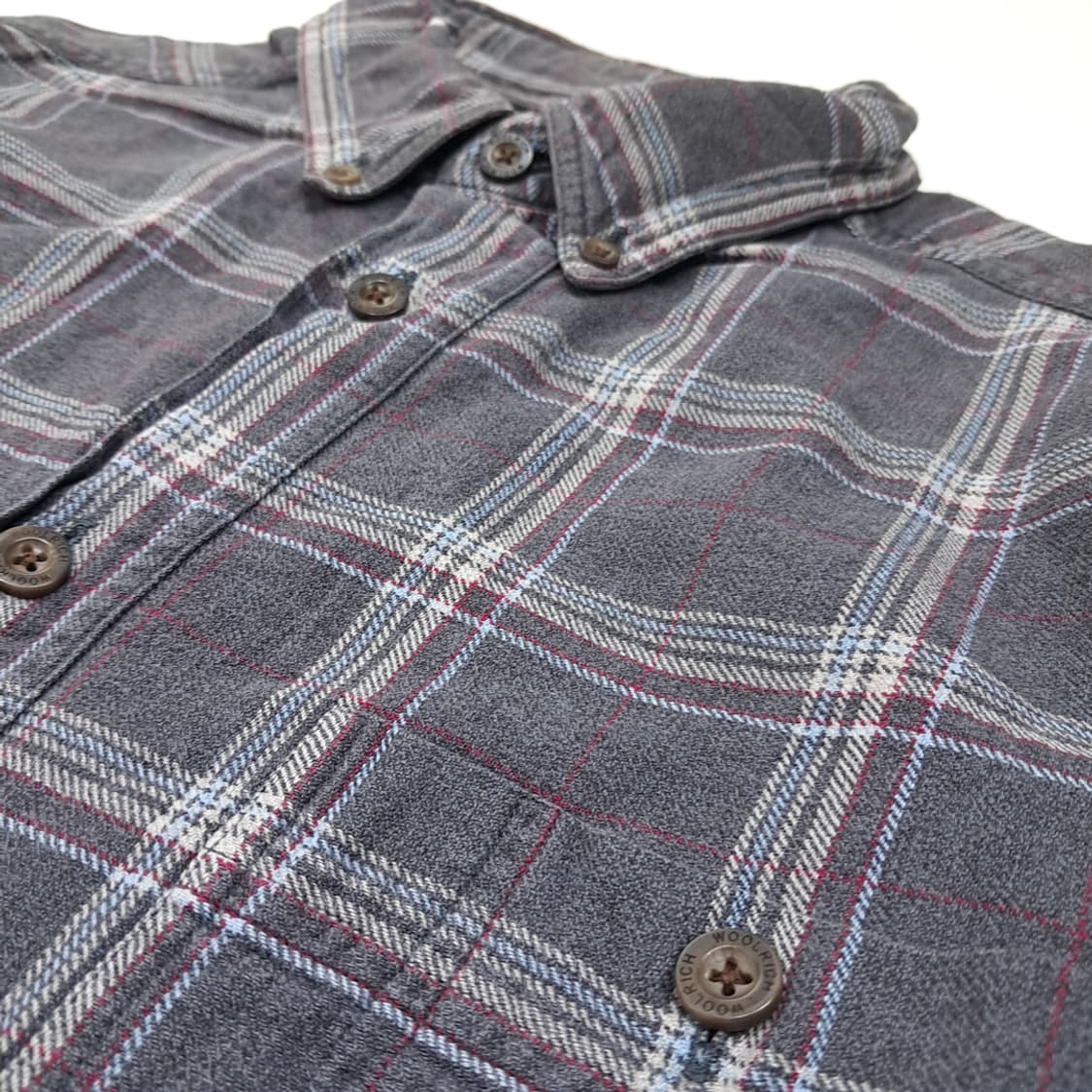 CL180 울리치 코튼 플란넬 차콜체크 셔츠 상품이미지5