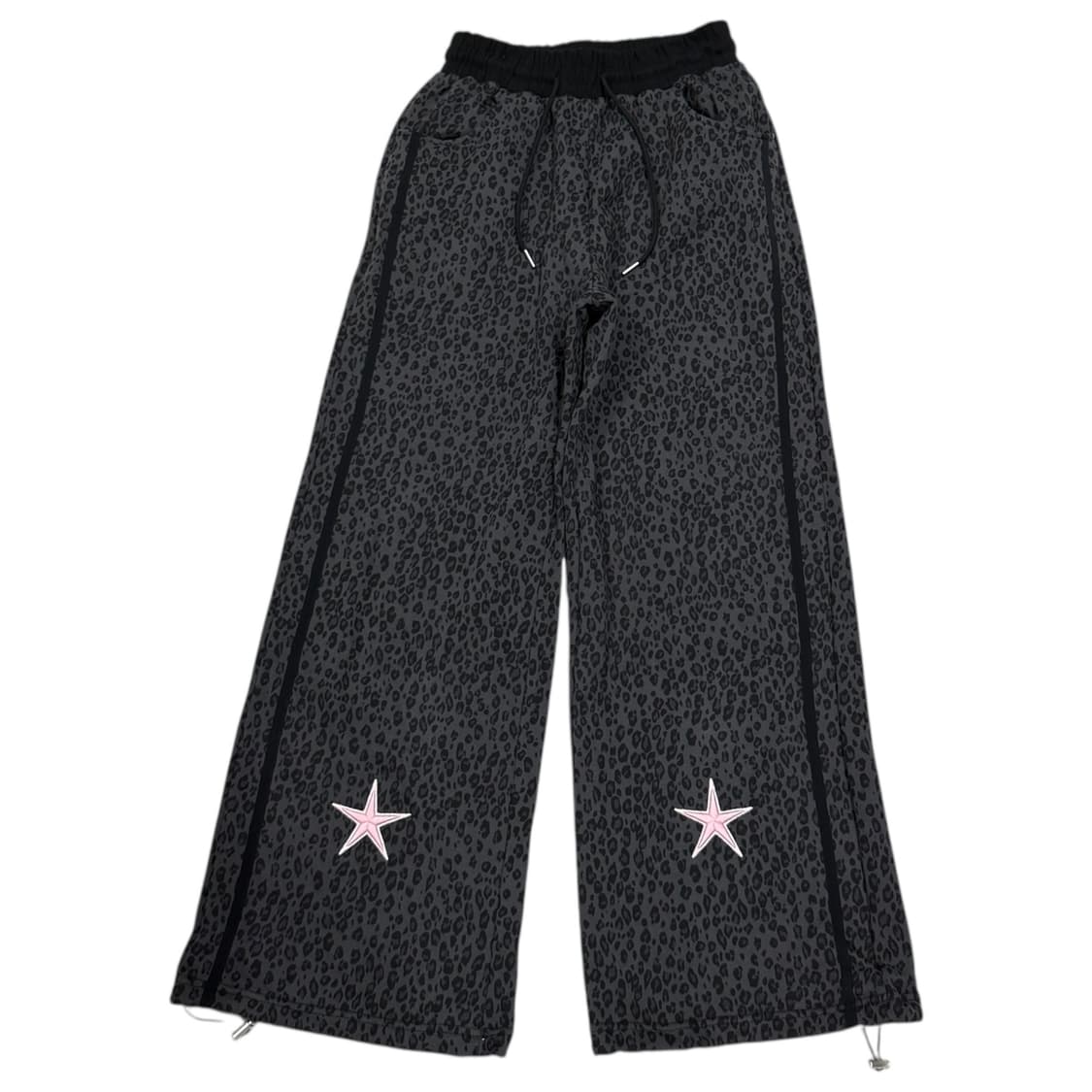 러브이즈트루 포켓 트레이닝 스트링 팬츠 레오파드 호피 차콜 상품이미지1