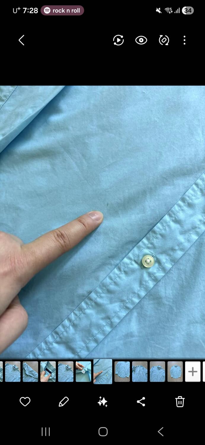 Polo Ralph Lauren Sky Blue Cotton Shirt  상품이미지5