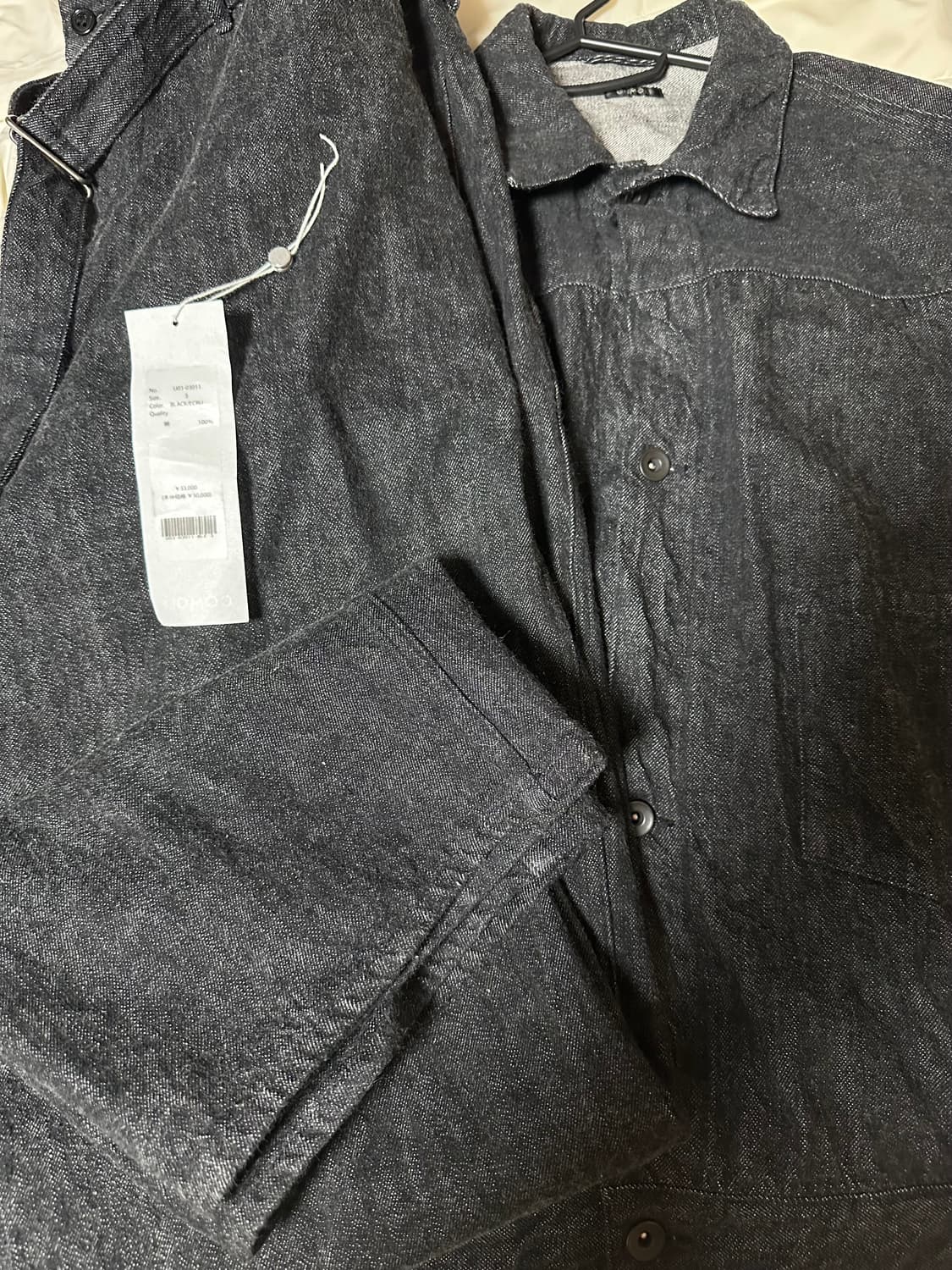 코모리 벨티드셋업 /블랙에크루 /3사이즈 상품이미지6